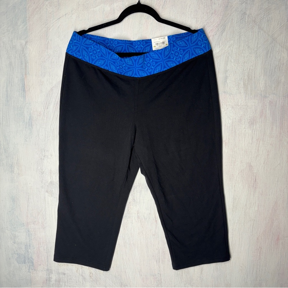 JCPenney made for life Large  Black and Blue Patterned Pants